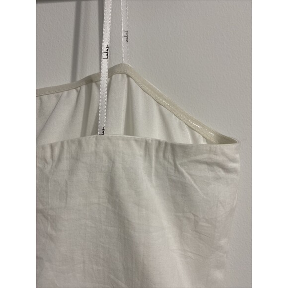 Lulus Dress Women's XL White Sunny Sweetheart Crochet Lace Eyelet Strapless NEW - Picture 7 of 10